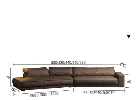 FASATI Leonardo Elegant Italian Cowhide Sofa from FASATI