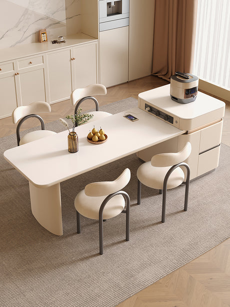 QUANMU Isolde Luxe Cream High-End Dining Chair from QUANMU