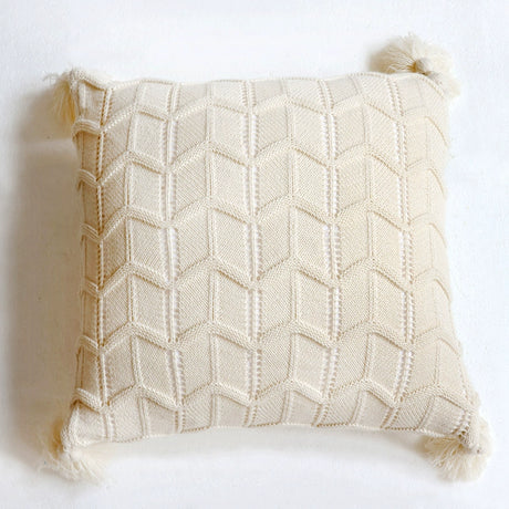YOULI Penelope Cozy Knitted Pillowcase - Cute Blue & Green Sofa Decor from YOULI