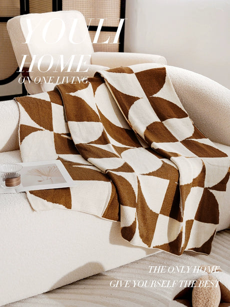 YOULI Genevieve Soft Cozy Knitted Blanket from YOULI