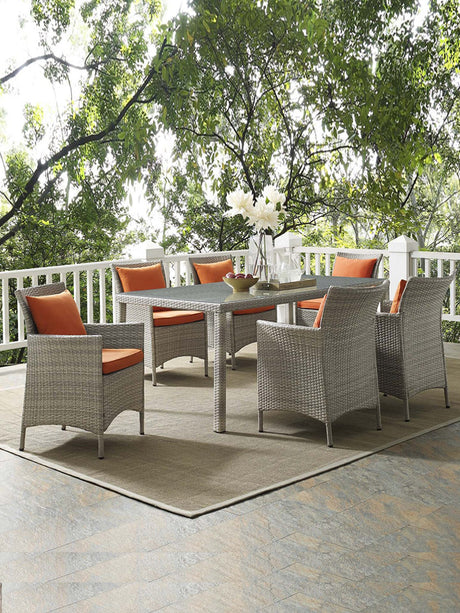 DIME GARDEN Callista Elegant Patio Umbrella Dining Set from DIME GARDEN