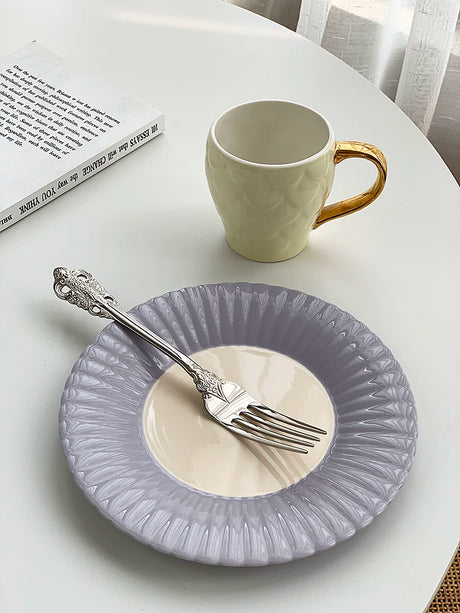 YASUKI Jasper Delicate INS Lace Dessert Plate from YASUKI