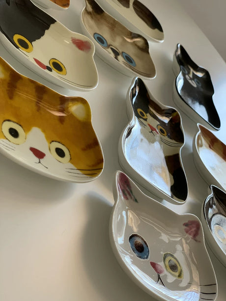 YASUKI Felicity Adorable Ceramic Cat Dish from YASUKI