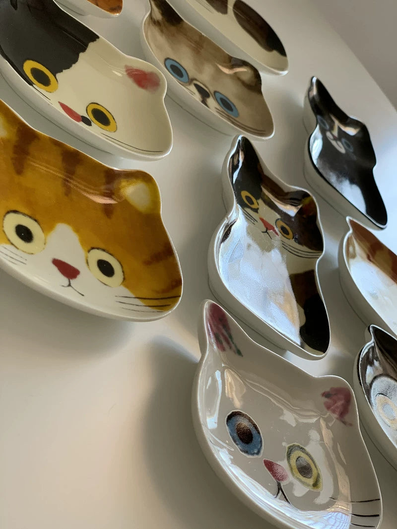 YASUKI Felicity Adorable Ceramic Cat Dish from YASUKI
