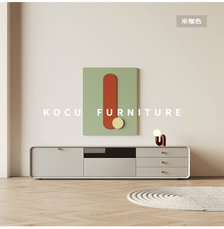KOCU HOME Ulises Modern Minimalist Solid Wood TV Cabinet Coffee Table Combination from KOCU HOME