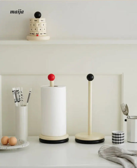 Momo Dot Wooden Kitchen Tissue Holder from maija