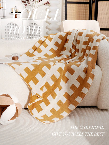 YOULI Genevieve Soft Cozy Knitted Blanket from YOULI