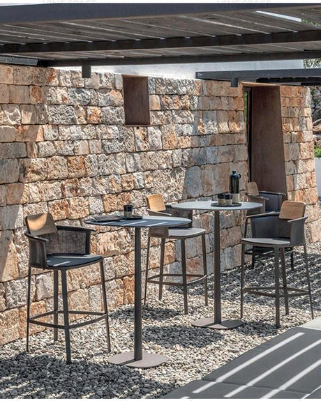 RATTAN SPACE Santiago Waterproof Sun-Resistant Three-Piece Balcony Set from RATTAN SPACE