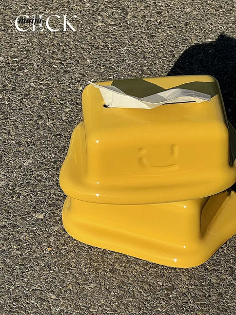 Melted Cheese Ceramic Tissue Box from maija