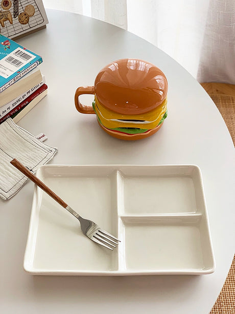 YASUKI Aria Whimsical Layered Burger Ceramic Cup from YASUKI