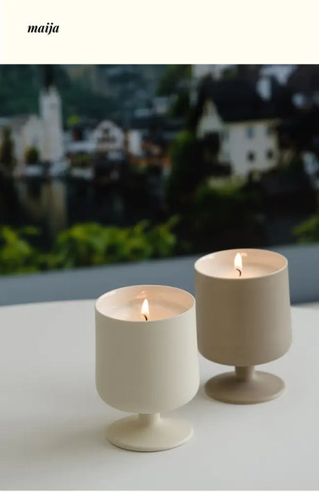 Wine Glass Candle from maija