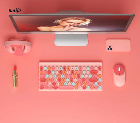 Candy Colour Keyboard Mouse Set from Tounee