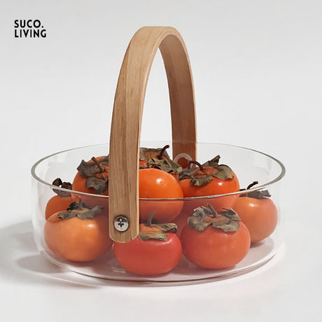SUCO Islington Elegant Transparent Glass Basket Set from SUCO