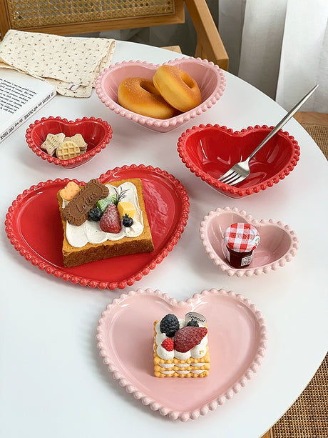 YASUKI Amara Elegant Pink Ceramic Dessert Bowl from YASUKI