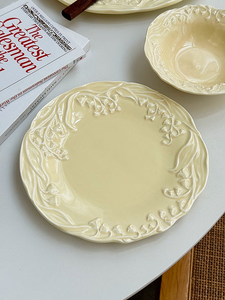 YASUKI Isabelle Exquisite Rustic Relief Salad Bowl from YASUKI