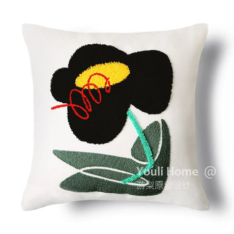 YOULI Isabella Embroidered Floral Cute Pillow Set from YOULI