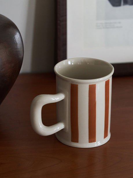 MOMO'S TALK Fabiana Unique Handcrafted Striped Coffee Cup from MOMO'S TALK