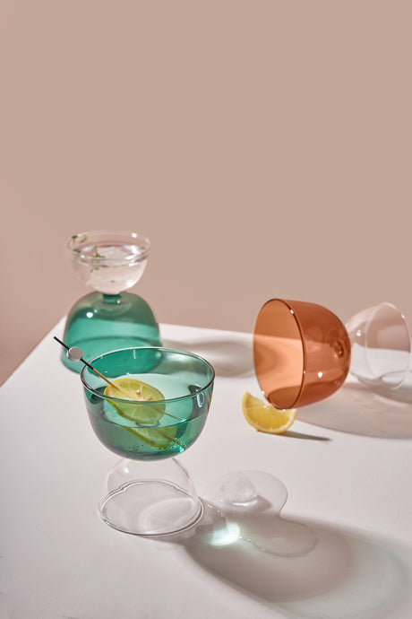MOMO'S TALK Haruki Elegant Insulated Colorful Glass Cup from MOMO'S TALK