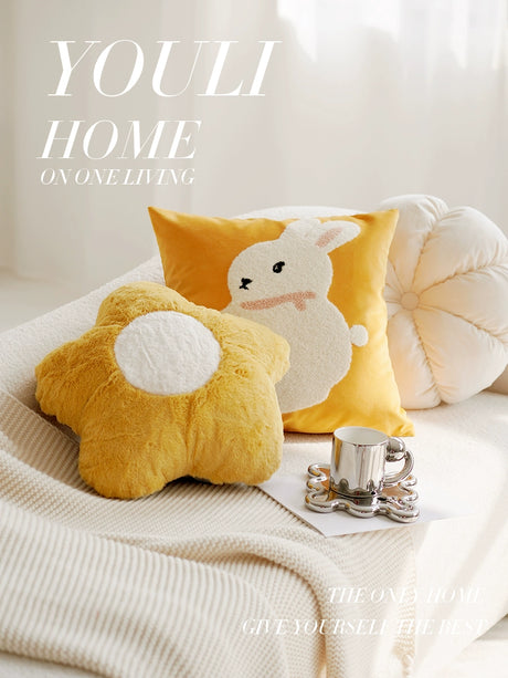 YOULI Jasper Adorable Cartoon Rabbit Pillowcase Sofa Accessory from YOULI