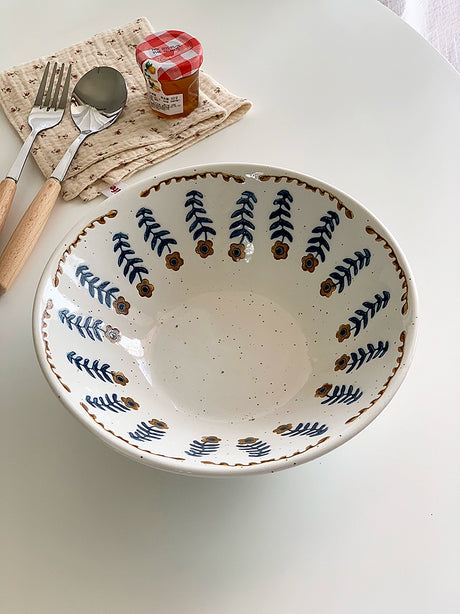 YASUKI Cedric Rustic Glaze Ceramic Bowl from YASUKI