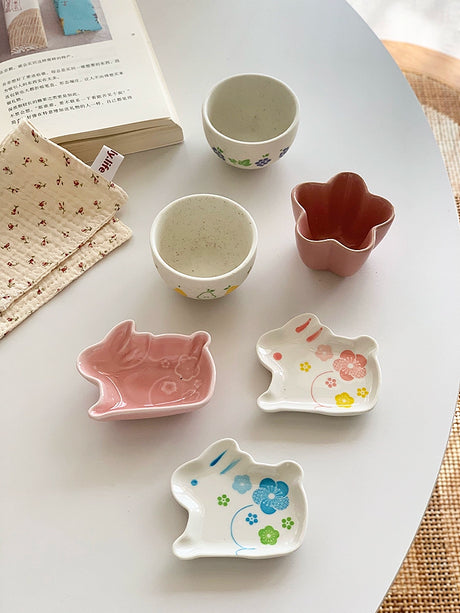 YASUKI Amelia Adorable Cherry Bunny Sauce Plate from YASUKI