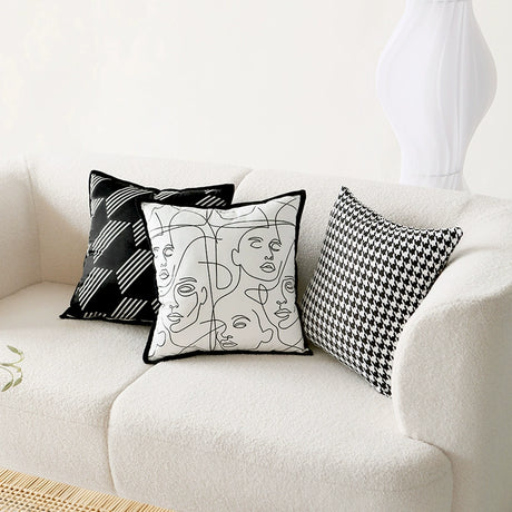 YOULI Jasper Luxe White Line Pillowcase Sofa Set from YOULI