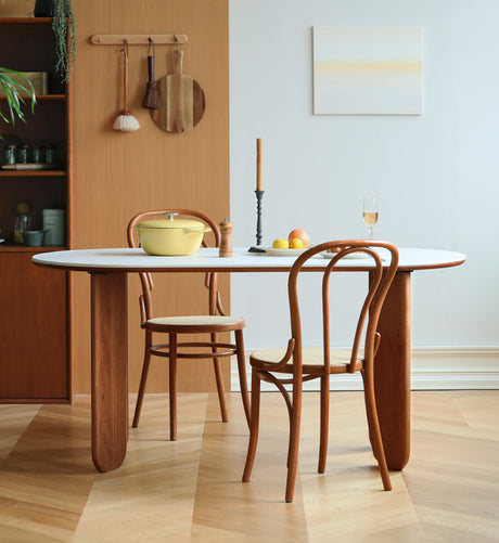 HANKE Lorian Elliptical Compact Italian Dining Table from HANKE