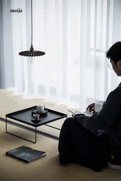 Black Japanese Style Sencha Table from Caomu Temple