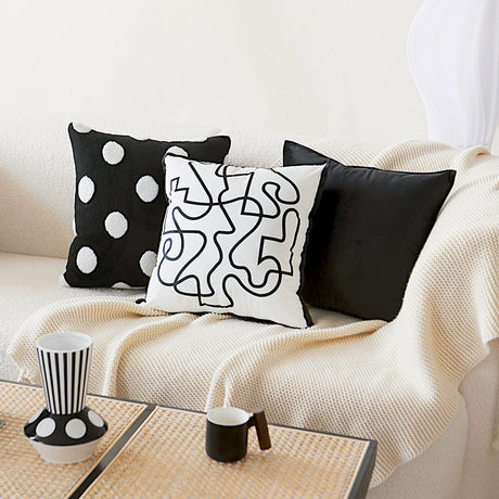 YOULI Jasper Luxe White Line Pillow Set from YOULI