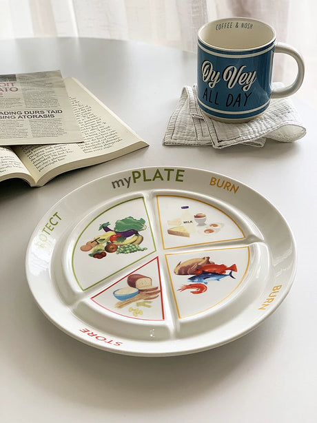 YASUKI Oliver Vintage Elegance Ceramic Serving Plate from YASUKI