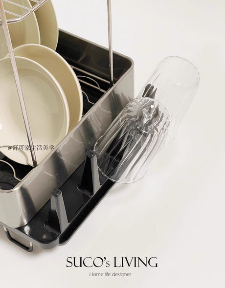 SUCO Hyunwoo Space-Saving Stainless Steel Drying Rack from SUCO