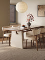QUANMU Isadora High-End Light Cream Dining Table from QUANMU