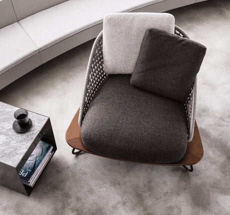 RATTAN SPACE Isidora Waterproof Comfort Lounge Chair from RATTAN SPACE