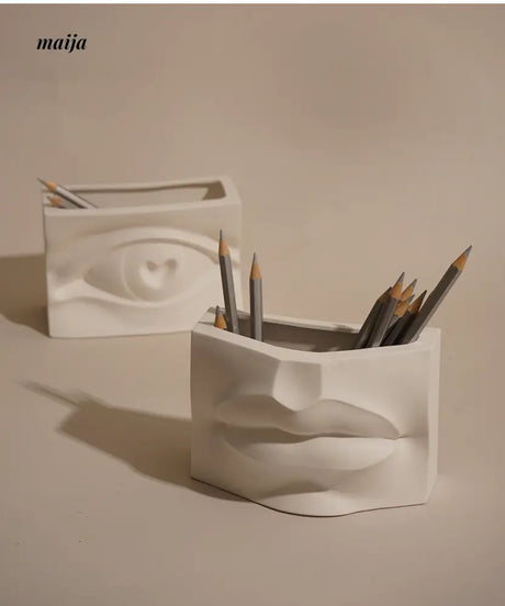 Michael Facial Feature Ceramic Vase from URFF