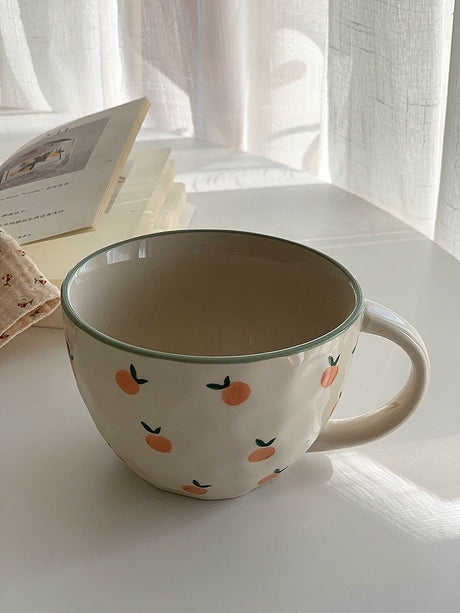 YASUKI Briella Artisan Floral Ceramic Coffee Cup from YASUKI