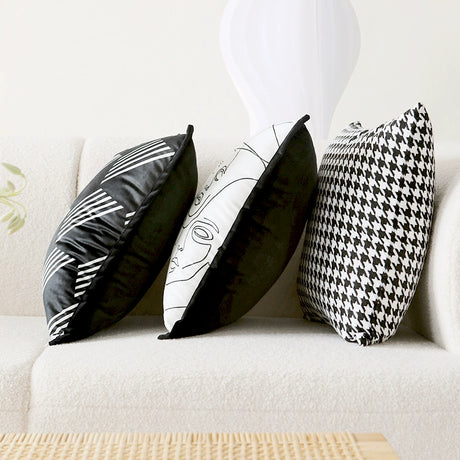 YOULI Jasper Luxe White Line Pillowcase Sofa Set from YOULI