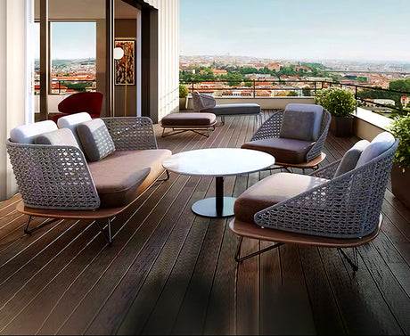 RATTAN SPACE Isidora Waterproof Comfort Lounge Chair from RATTAN SPACE