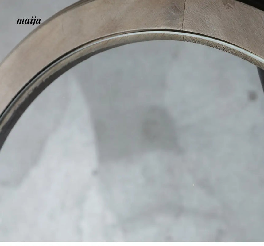 Industrial Glass Round Side Table from Houzhai Home