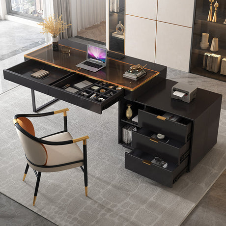 QUANMU Rhiannon Luxurious High-Level Sensory Corner Desk from QUANMU