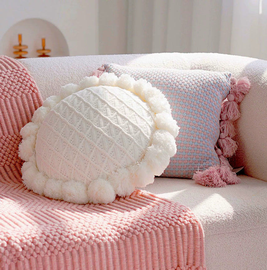 YOULI Santiago Mint Knitted Cozy Pillowcase from YOULI
