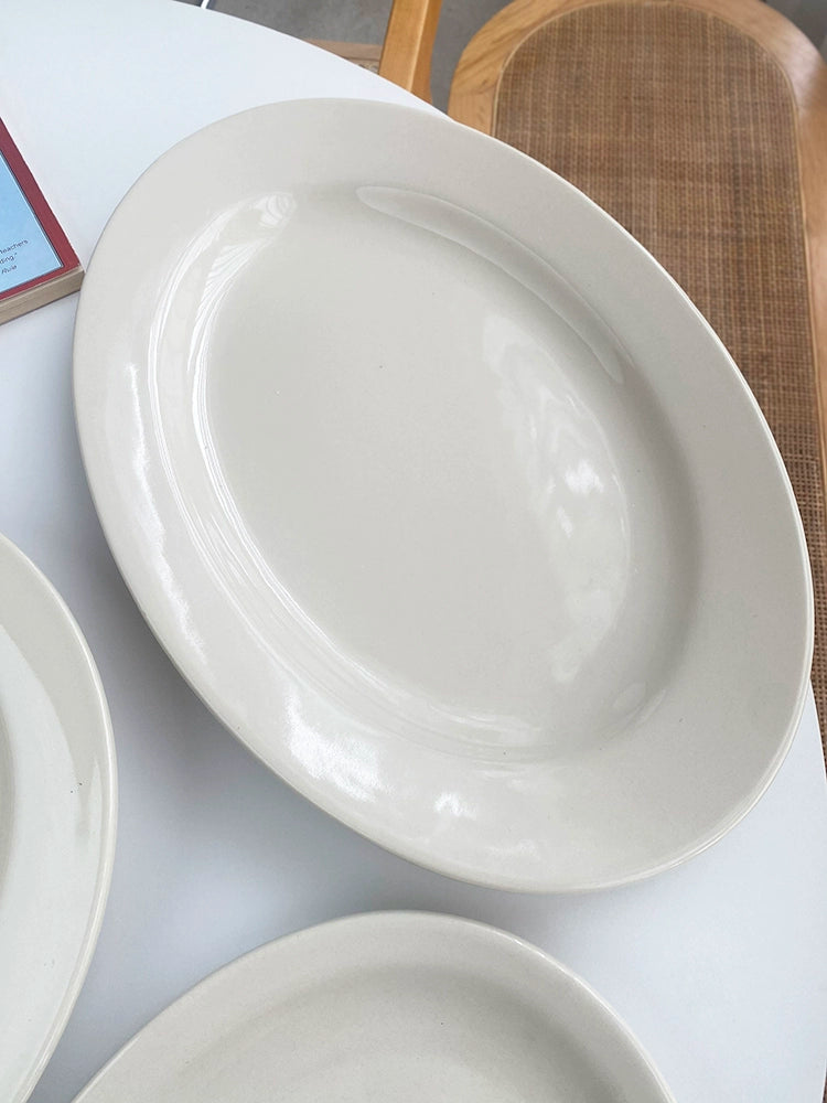 YASUKI Chenhao Minimalist INS Texture White Ceramic Bowl from YASUKI