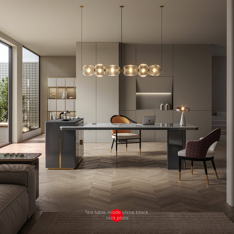 QUANMU Takumi Sleek Integrated Modern Tea Table Desk from QUANMU