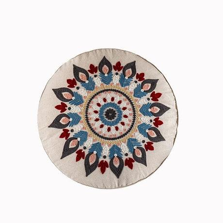 YOULI Amara Handmade Ethnic Round Pillow from YOULI