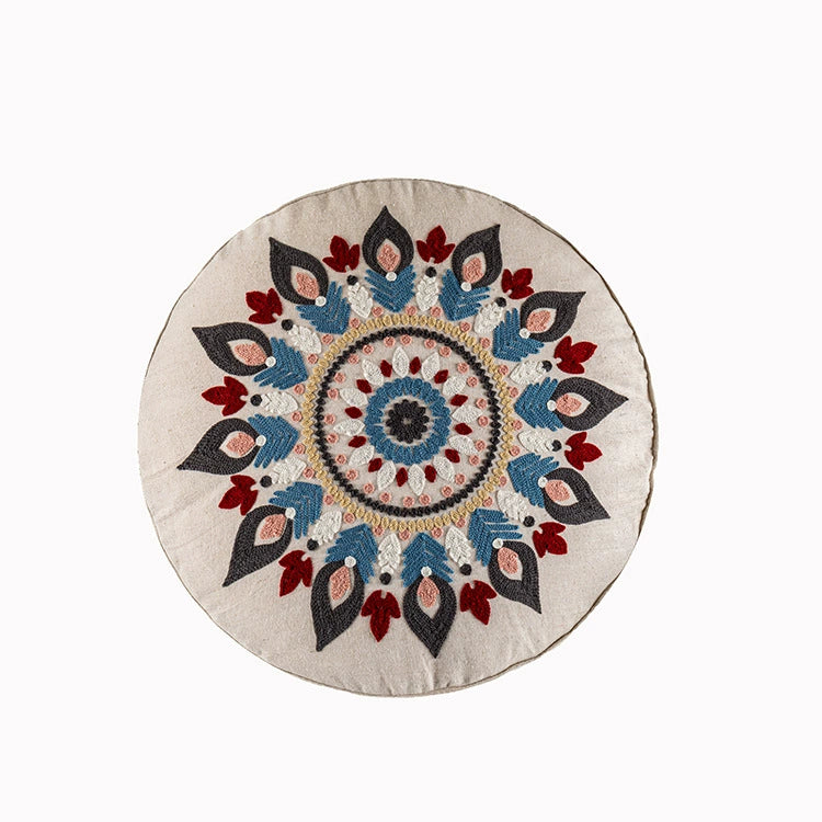 YOULI Amara Handmade Ethnic Round Pillow from YOULI