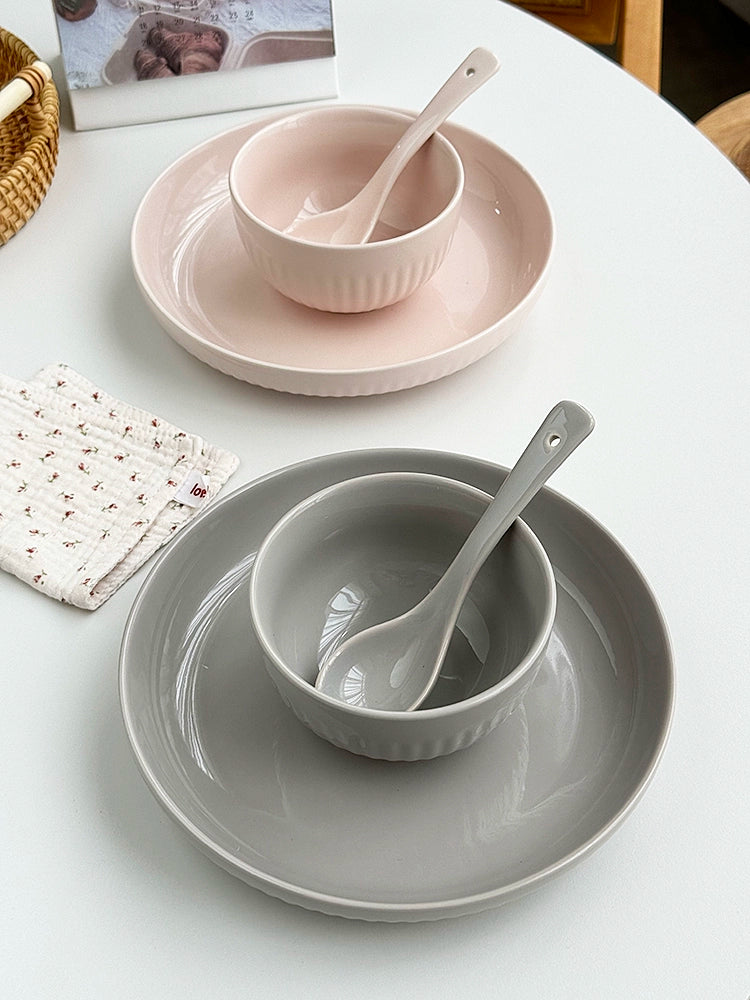 YASUKI Min-Jun Elegant Underglaze Ceramic Tableware Set from YASUKI