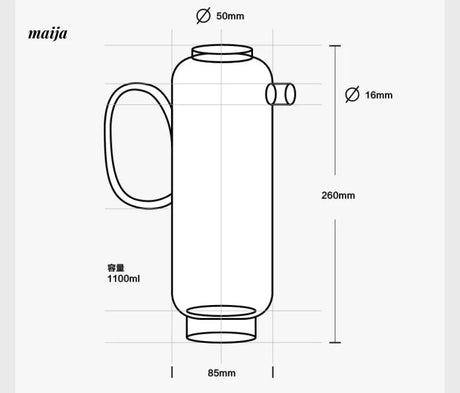 Moyu Glass Jug with Cup Set from maija