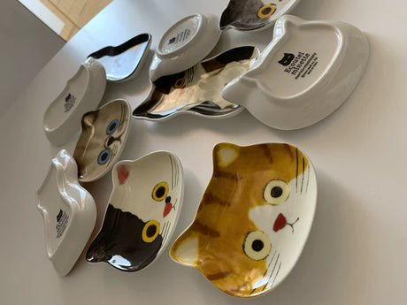 YASUKI Felicity Adorable Ceramic Cat Dish from YASUKI