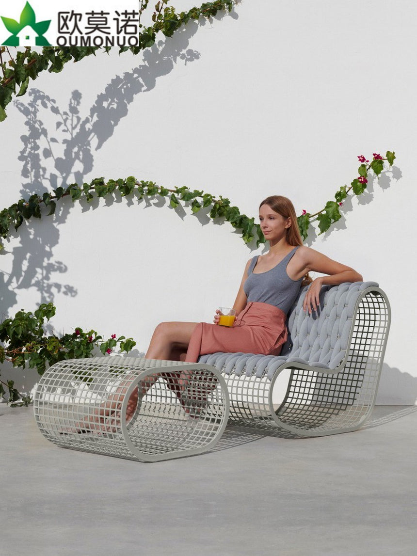 OMONO Lysandra Cozy Rustic Armchair from OMONO