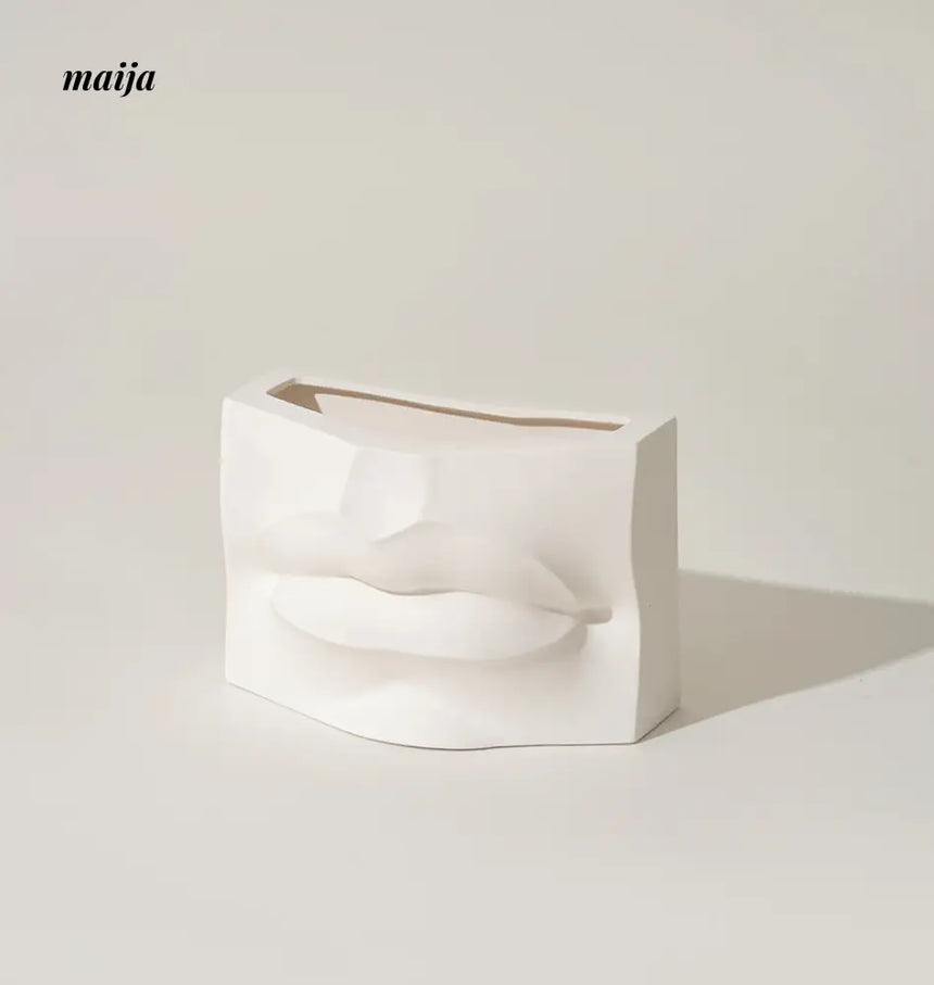 Michael Facial Feature Ceramic Vase from URFF