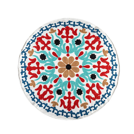 YOULI Amara Handmade Ethnic Round Pillow from YOULI